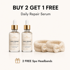 Glowinea Daily Repair Serum Bundle – Buy 3 Bottles + FREE Spa Headbands